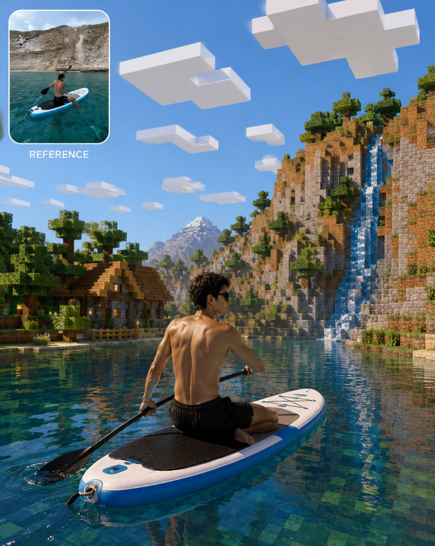 🎮 Minecraft Real World Photos With AI